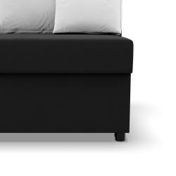 KEMI Corner Sofa, Filling - Foam, Side - RIGHT, Color - BLACK + WHITE KEMI Corner Sofa, Filling - Foam, Side - RIGHT, Color - BLACK + WHITE
