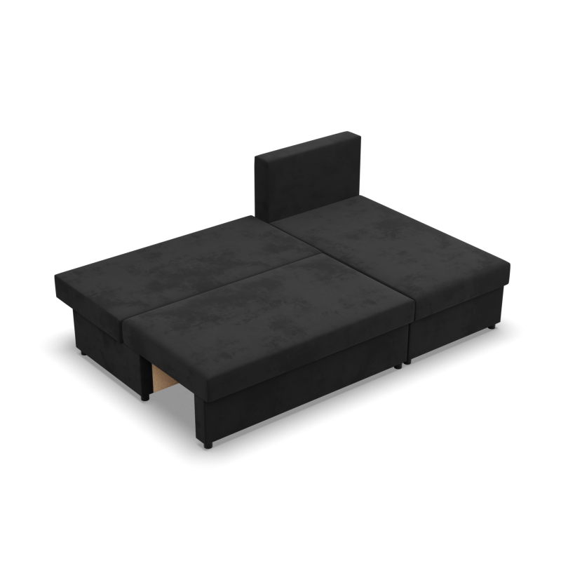 KEMI Corner Sofa, Filling - Foam, Side - RIGHT, Color - BLACK + RED KEMI Corner Sofa, Filling - Foam, Side - RIGHT, Color - BLACK + RED