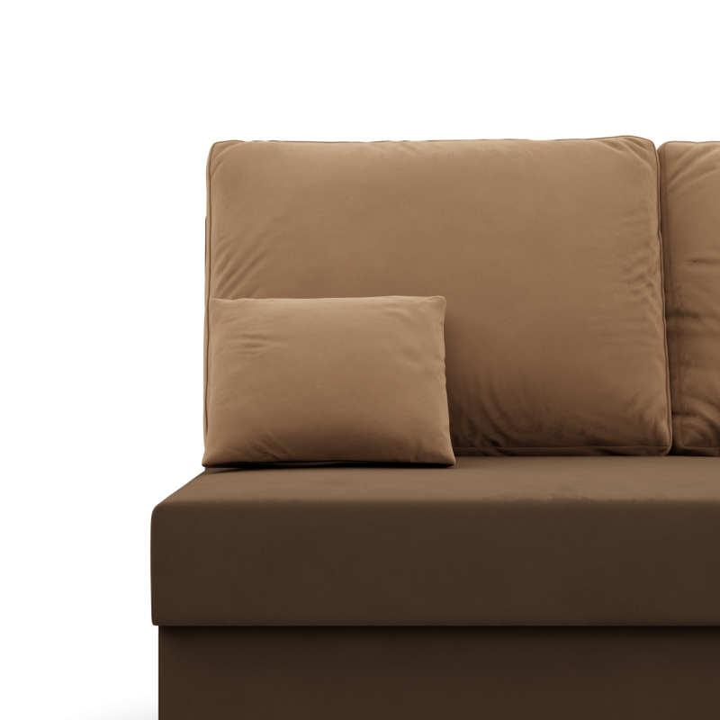KEMI Corner Sofa, Filling - Foam, Side - RIGHT, Color - BROWN + CAPPUCCINO KEMI Corner Sofa, Filling - Foam, Side - RIGHT, Color - BROWN + CAPPUCCINO