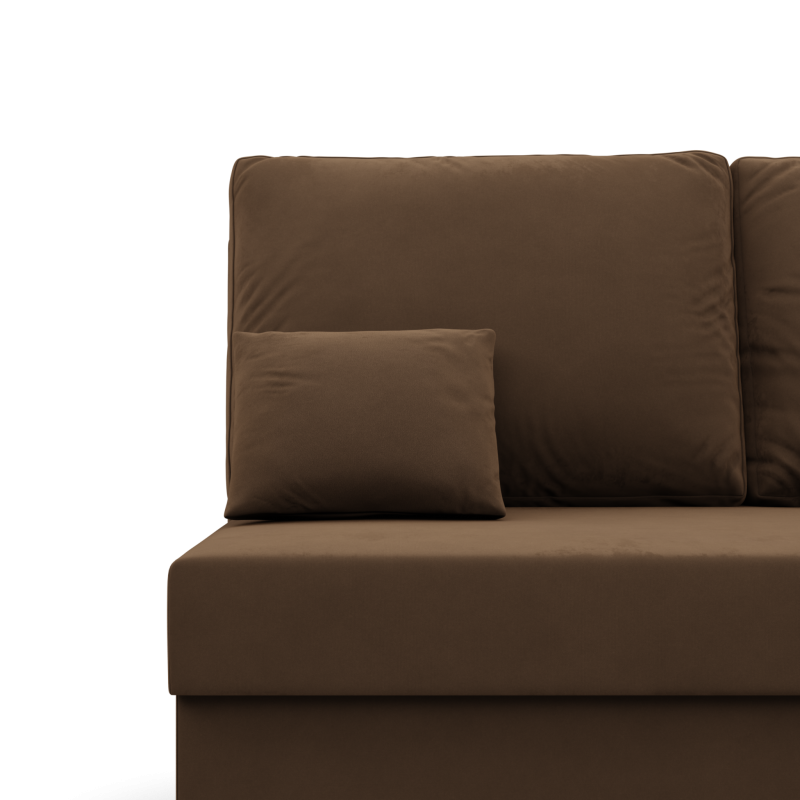 KEMI Corner Sofa, Filling - Foam, Side - RIGHT, Color - BROWN KEMI Corner Sofa, Filling - Foam, Side - RIGHT, Color - BROWN