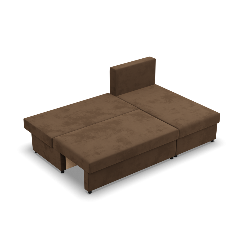 KEMI Corner Sofa, Filling - Foam, Side - RIGHT, Color - BROWN KEMI Corner Sofa, Filling - Foam, Side - RIGHT, Color - BROWN