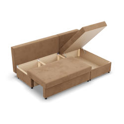 Narożnik KEMI , Wypełnienie - Piankowe, Strona - PRAWA, Kolor - CAPPUCCINO Narożnik KEMI , Wypełnienie - Piankowe, Strona - PRAWA, Kolor - CAPPUCCINO
