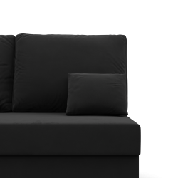 KEMI Corner Sofa, Filling - Spring, Side - LEFT, Color - BLACK KEMI Corner Sofa, Filling - Spring, Side - LEFT, Color - BLACK