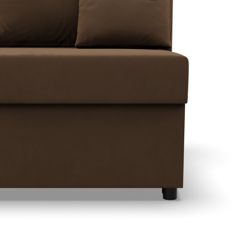 KEMI Corner Sofa, Filling - Spring, Side - LEFT, Color - BROWN KEMI Corner Sofa, Filling - Spring, Side - LEFT, Color - BROWN