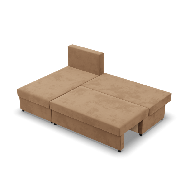KEMI Corner Sofa, Filling - Spring, Side - LEFT, Color - CAPPUCCINO KEMI Corner Sofa, Filling - Spring, Side - LEFT, Color - CAPPUCCINO