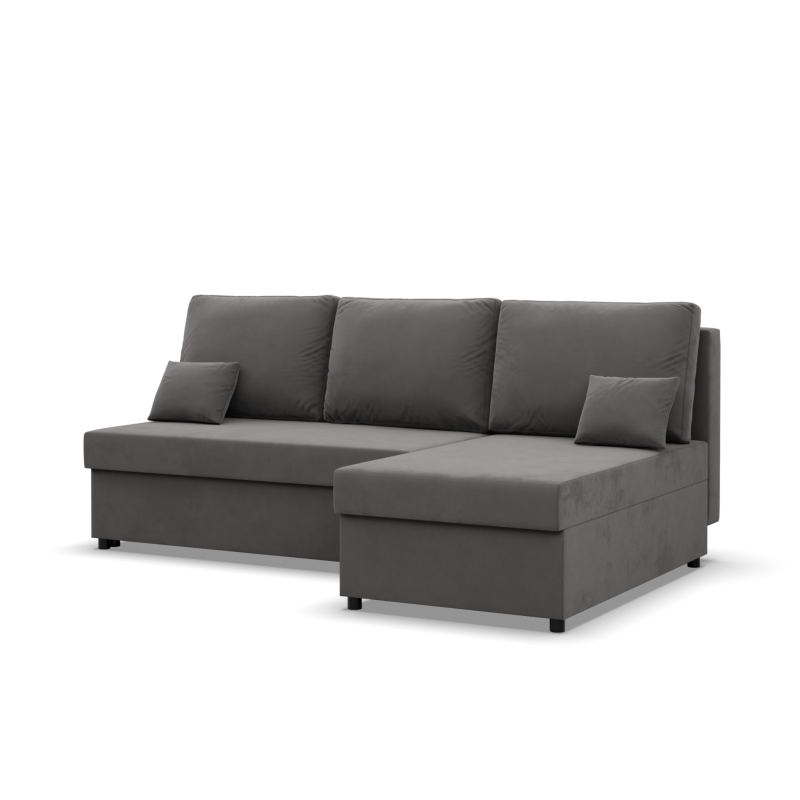 KEMI Corner Sofa, Filling - Spring, Side - RIGHT, Color - GRAY KEMI Corner Sofa, Filling - Spring, Side - RIGHT, Color - GRAY