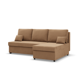 KEMI Corner Sofa, Filling - Spring, Side - RIGHT, Color - CAPPUCCINO