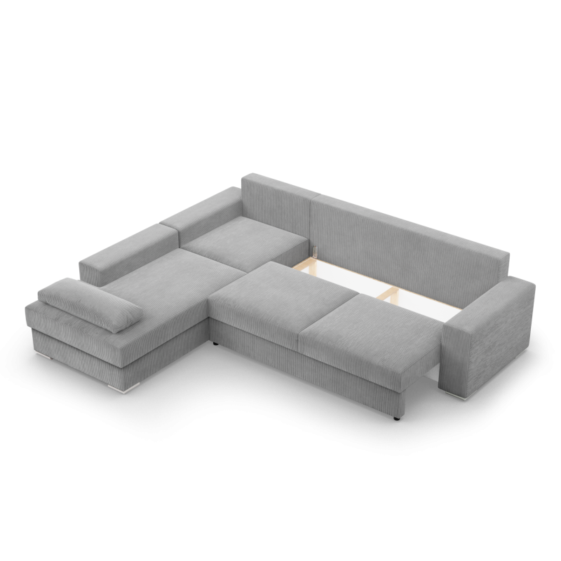 VELANO LL Sectional Sofa, Side - LEFT, Color - GRAY VELANO LL Sectional Sofa, Side - LEFT, Color - GRAY