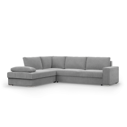 VELANO LL Sectional Sofa, Side - LEFT, Color - GRAY