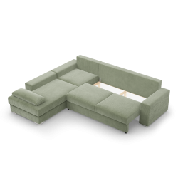 Ecksofa VELANO LL, Seite - LINKS, Farbe - HELLGRÜN Ecksofa VELANO LL, Seite - LINKS, Farbe - HELLGRÜN