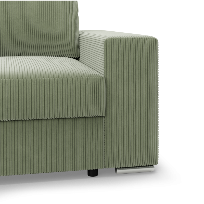 VELANO LL Corner Sofa, Side - LEFT, Color - LIGHT GREEN VELANO LL Corner Sofa, Side - LEFT, Color - LIGHT GREEN