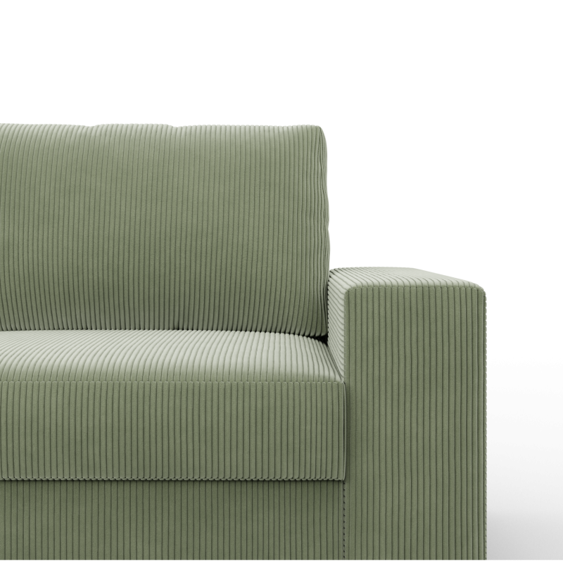 VELANO LL Corner Sofa, Side - LEFT, Color - LIGHT GREEN VELANO LL Corner Sofa, Side - LEFT, Color - LIGHT GREEN