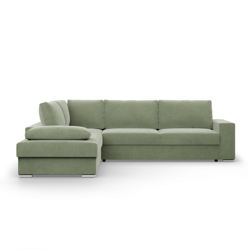 VELANO LL Corner Sofa, Side - LEFT, Color - LIGHT GREEN VELANO LL Corner Sofa, Side - LEFT, Color - LIGHT GREEN