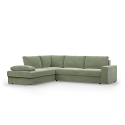 VELANO LL Corner Sofa, Side - LEFT, Color - LIGHT GREEN VELANO LL Corner Sofa, Side - LEFT, Color - LIGHT GREEN