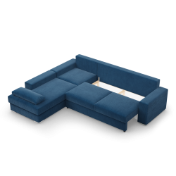 VELANO LL Corner Sofa, Side - LEFT, Color - NAVY BLUE VELANO LL Corner Sofa, Side - LEFT, Color - NAVY BLUE