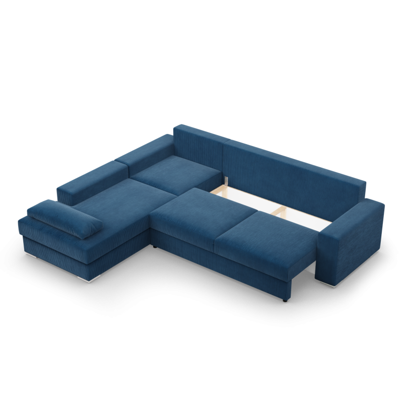 VELANO LL Corner Sofa, Side - LEFT, Color - NAVY BLUE VELANO LL Corner Sofa, Side - LEFT, Color - NAVY BLUE