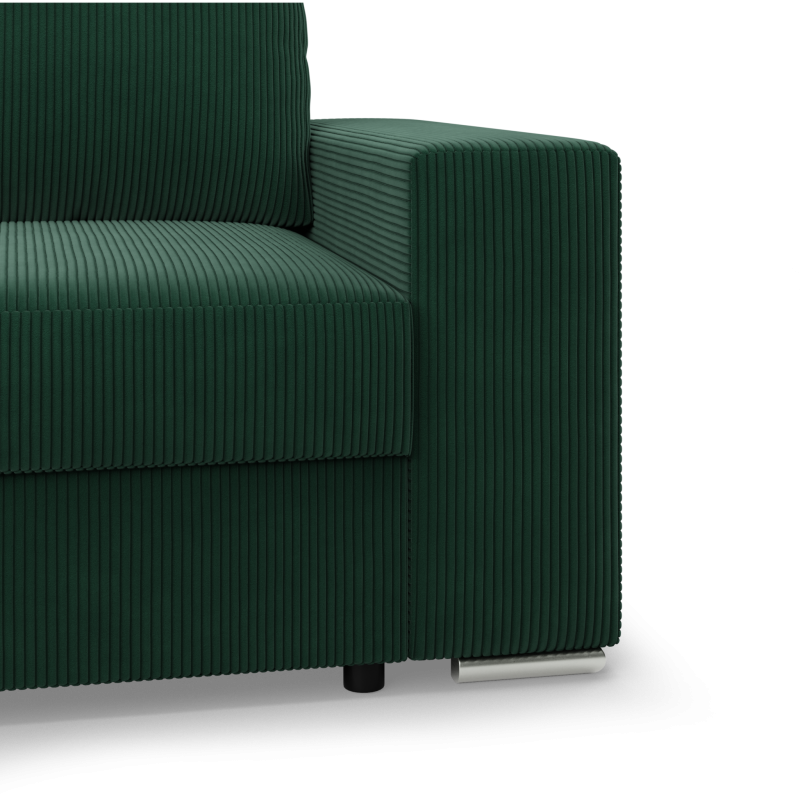 VELANO LL Corner Sofa, Side - LEFT, Color - BOTTLE GREEN VELANO LL Corner Sofa, Side - LEFT, Color - BOTTLE GREEN