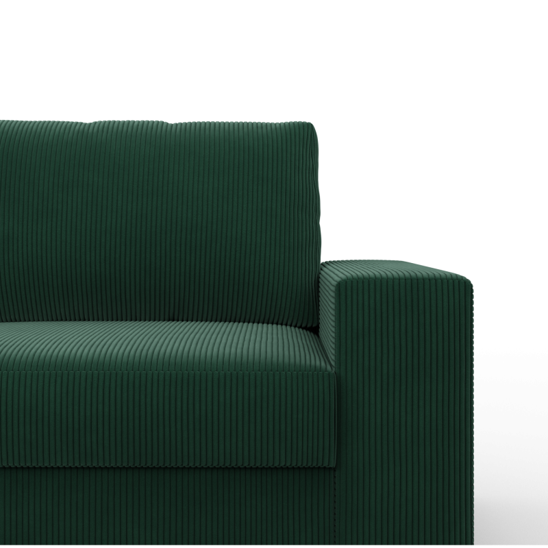 VELANO LL Corner Sofa, Side - LEFT, Color - BOTTLE GREEN VELANO LL Corner Sofa, Side - LEFT, Color - BOTTLE GREEN