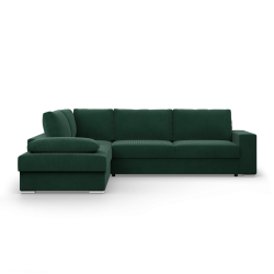VELANO LL Corner Sofa, Side - LEFT, Color - BOTTLE GREEN VELANO LL Corner Sofa, Side - LEFT, Color - BOTTLE GREEN
