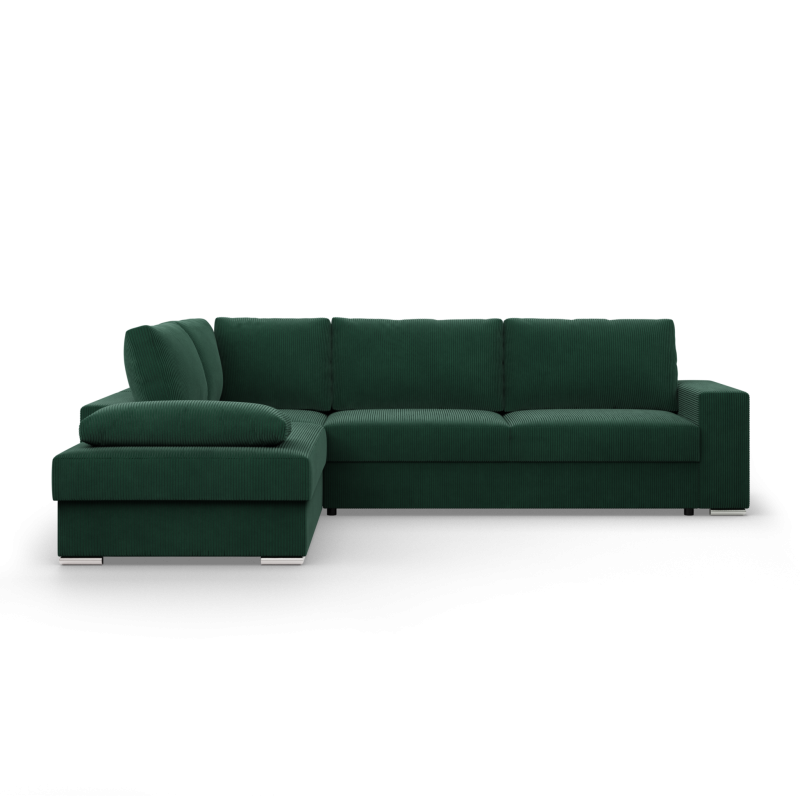 VELANO LL Corner Sofa, Side - LEFT, Color - BOTTLE GREEN VELANO LL Corner Sofa, Side - LEFT, Color - BOTTLE GREEN