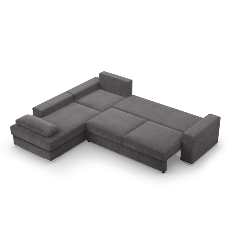 VELANO LL Corner Sofa, Side - LEFT, Color - DARK GRAY VELANO LL Corner Sofa, Side - LEFT, Color - DARK GRAY