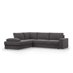 VELANO LL Corner Sofa, Side - LEFT, Color - DARK GRAY VELANO LL Corner Sofa, Side - LEFT, Color - DARK GRAY