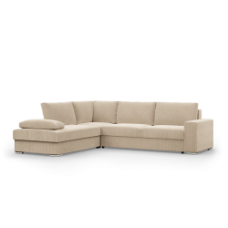 VELANO LL Corner Sofa, Side - LEFT, Color - CREAM VELANO LL Corner Sofa, Side - LEFT, Color - CREAM