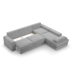 VELANO LL Corner Sofa, Side - RIGHT, Color - GRAY VELANO LL Corner Sofa, Side - RIGHT, Color - GRAY