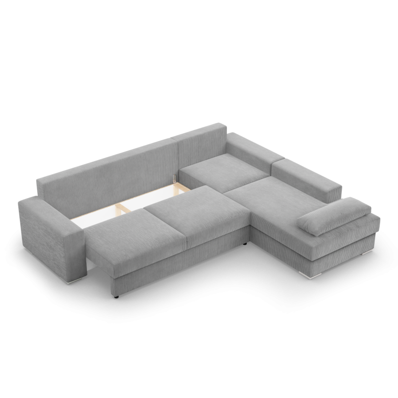 VELANO LL Corner Sofa, Side - RIGHT, Color - GRAY VELANO LL Corner Sofa, Side - RIGHT, Color - GRAY