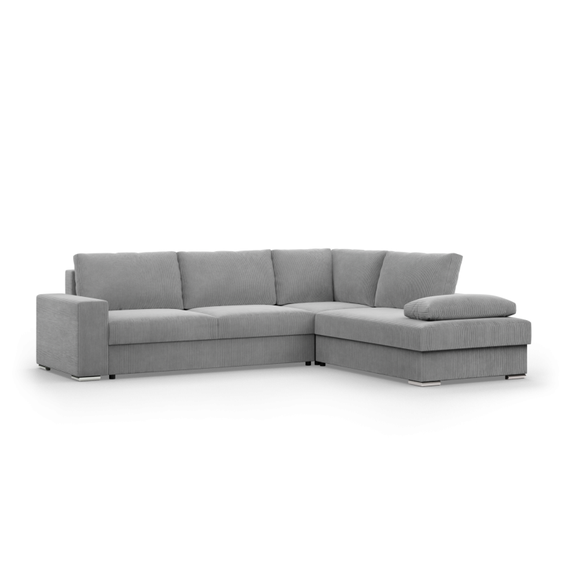 VELANO LL Corner Sofa, Side - RIGHT, Color - GRAY VELANO LL Corner Sofa, Side - RIGHT, Color - GRAY