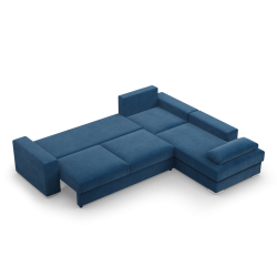 VELANO LL Corner Sofa, Side - RIGHT, Color - NAVY BLUE VELANO LL Corner Sofa, Side - RIGHT, Color - NAVY BLUE