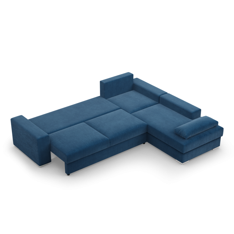 VELANO LL Corner Sofa, Side - RIGHT, Color - NAVY BLUE VELANO LL Corner Sofa, Side - RIGHT, Color - NAVY BLUE