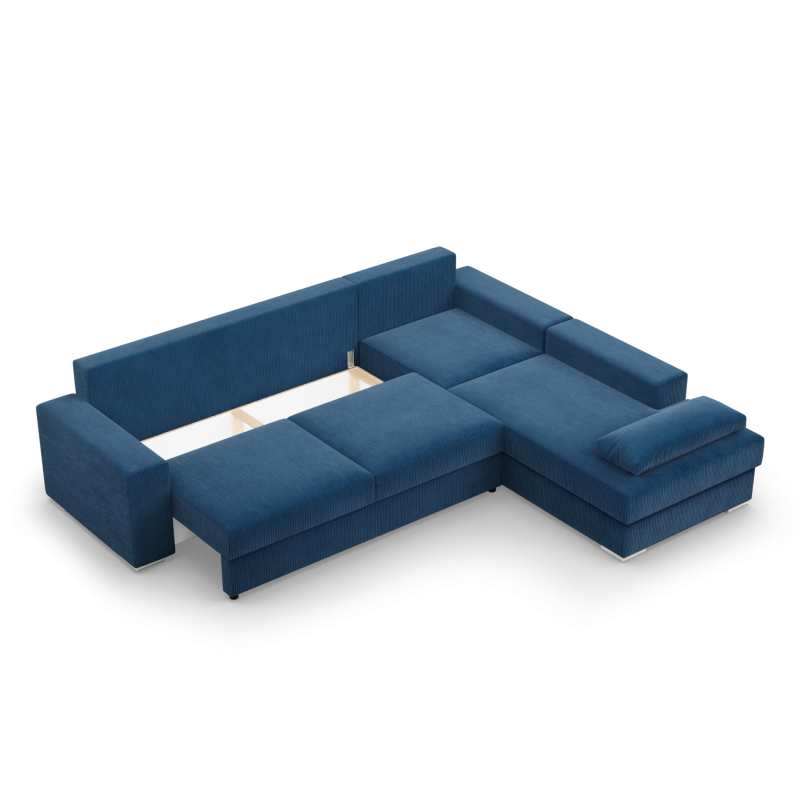 VELANO LL Corner Sofa, Side - RIGHT, Color - NAVY BLUE VELANO LL Corner Sofa, Side - RIGHT, Color - NAVY BLUE