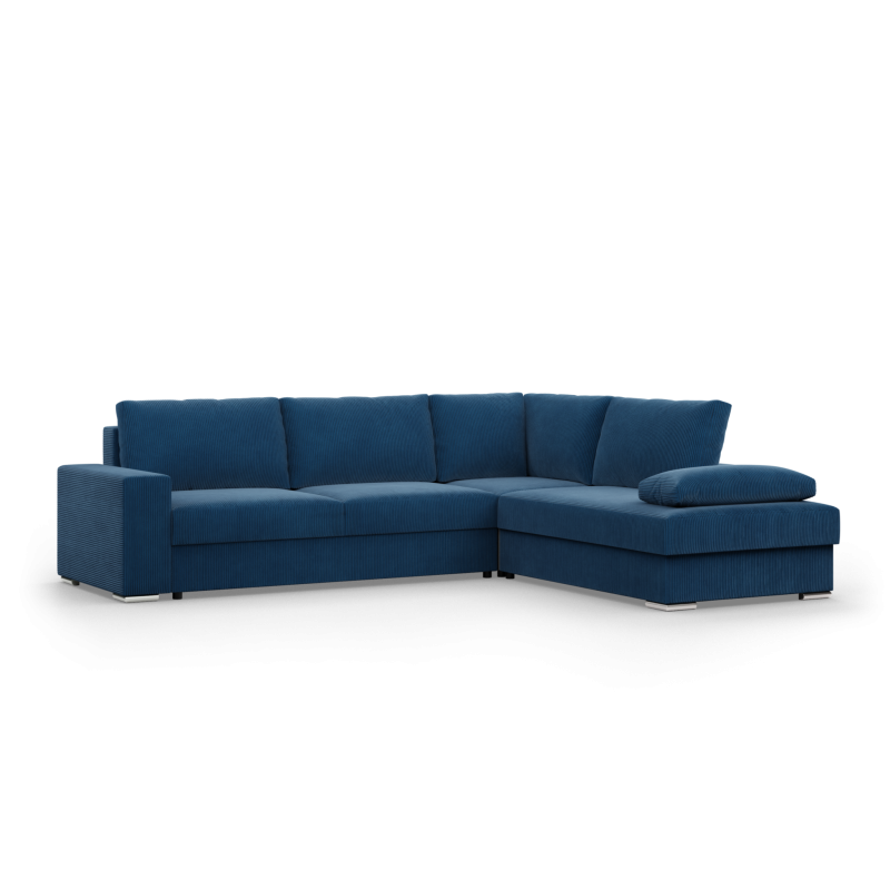 VELANO LL Corner Sofa, Side - RIGHT, Color - NAVY BLUE VELANO LL Corner Sofa, Side - RIGHT, Color - NAVY BLUE
