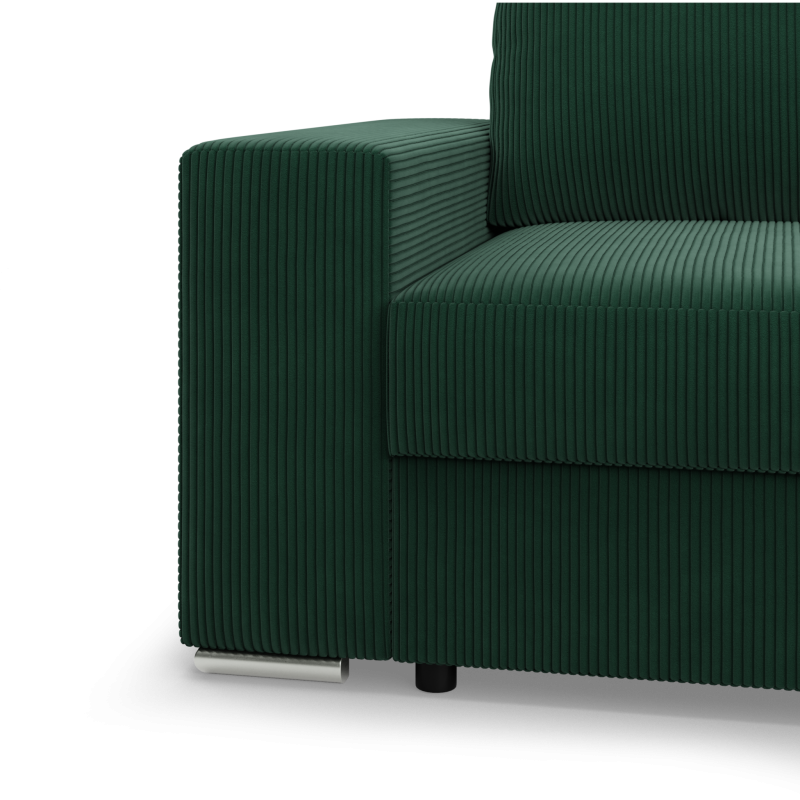 VELANO LL Corner Sofa, Side - RIGHT, Color - BOTTLE GREEN VELANO LL Corner Sofa, Side - RIGHT, Color - BOTTLE GREEN