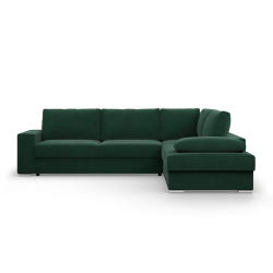 VELANO LL Corner Sofa, Side - RIGHT, Color - BOTTLE GREEN VELANO LL Corner Sofa, Side - RIGHT, Color - BOTTLE GREEN
