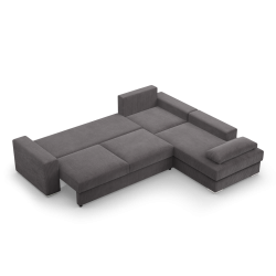VELANO LL Corner Sofa, Side - RIGHT, Color - DARK GRAY VELANO LL Corner Sofa, Side - RIGHT, Color - DARK GRAY