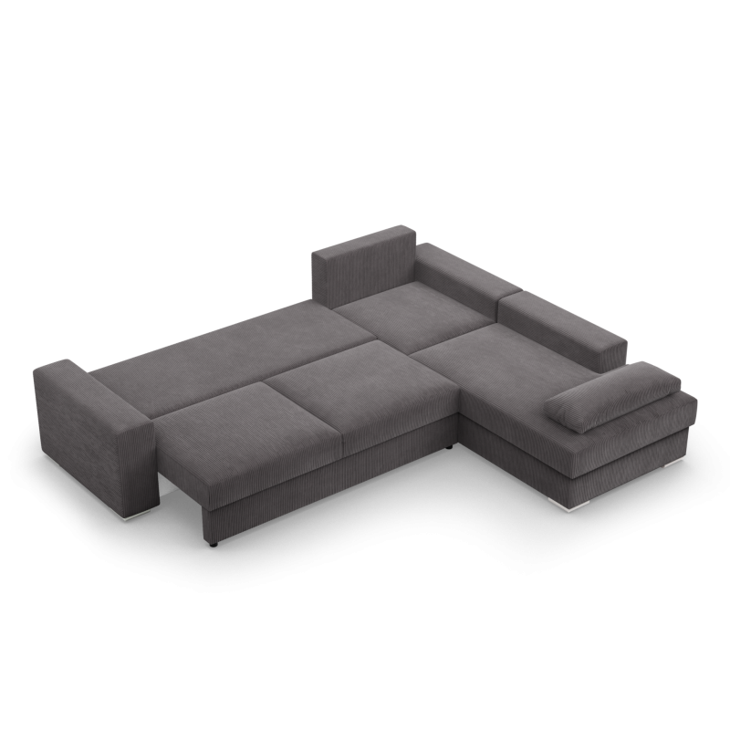 Ecksofa VELANO LL, Seite - RECHTS, Farbe - DUNKELGRAU Ecksofa VELANO LL, Seite - RECHTS, Farbe - DUNKELGRAU