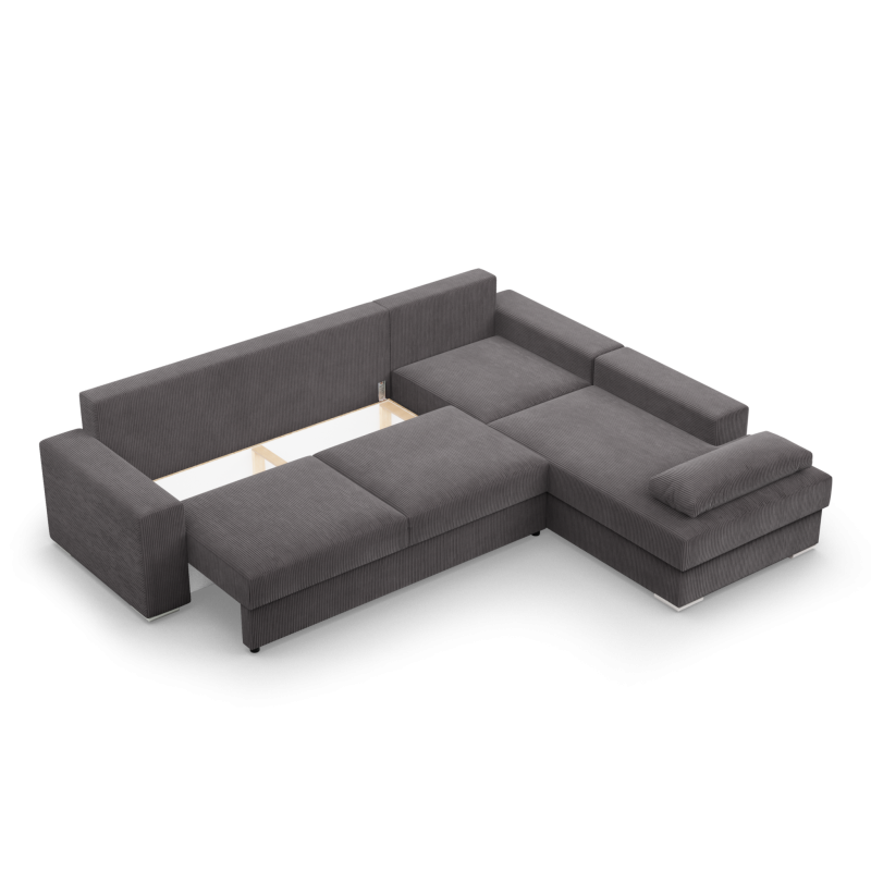 VELANO LL Corner Sofa, Side - RIGHT, Color - DARK GRAY VELANO LL Corner Sofa, Side - RIGHT, Color - DARK GRAY