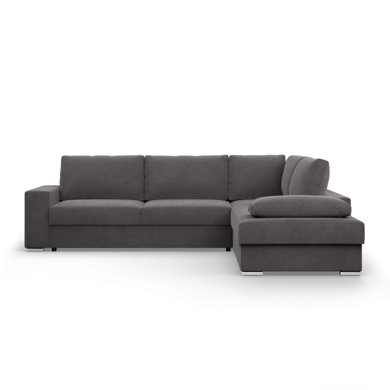 VELANO LL Corner Sofa, Side - RIGHT, Color - DARK GRAY VELANO LL Corner Sofa, Side - RIGHT, Color - DARK GRAY