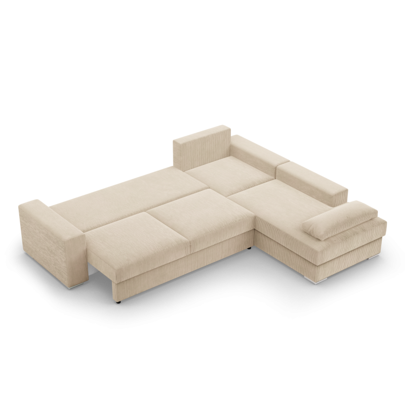 VELANO LL Corner Sofa, Side - RIGHT, Color - CREAM VELANO LL Corner Sofa, Side - RIGHT, Color - CREAM