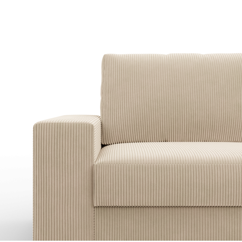 VELANO LL Corner Sofa, Side - RIGHT, Color - CREAM VELANO LL Corner Sofa, Side - RIGHT, Color - CREAM