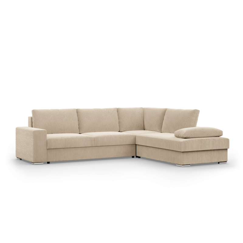 VELANO LL Corner Sofa, Side - RIGHT, Color - CREAM VELANO LL Corner Sofa, Side - RIGHT, Color - CREAM