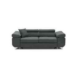 Sofa RIGATTO , Kolor - CIEMNY SZARY, Funkcja spania - Bez funkcji spania