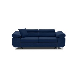 Sofa RIGATTO , Kolor - GRANATOWY, Funkcja spania - Bez funkcji spania