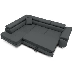 RIGATTO Corner Sofa, Side - LEFT, Color - DARK GRAY RIGATTO Corner Sofa, Side - LEFT, Color - DARK GRAY