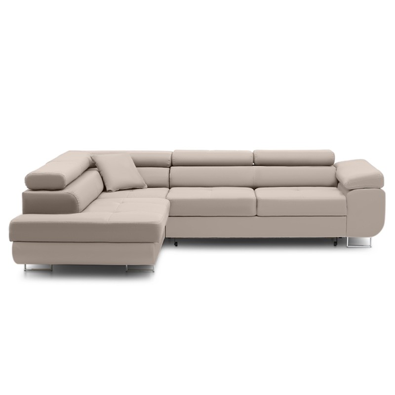 RIGATTO Corner Sofa, Side - LEFT, Color - BEIGE RIGATTO Corner Sofa, Side - LEFT, Color - BEIGE