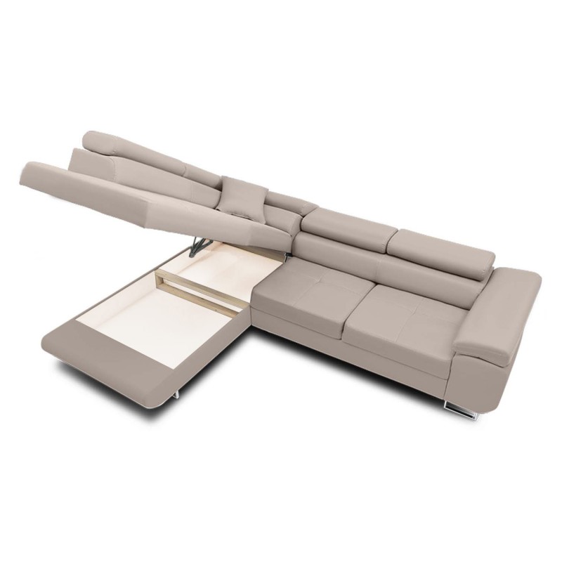 RIGATTO Corner Sofa, Side - LEFT, Color - BEIGE RIGATTO Corner Sofa, Side - LEFT, Color - BEIGE