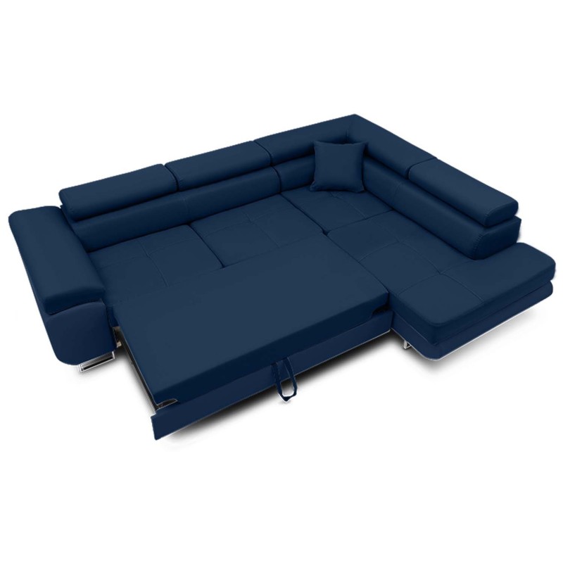RIGATTO Corner Sofa, Side - RIGHT, Color - NAVY BLUE RIGATTO Corner Sofa, Side - RIGHT, Color - NAVY BLUE