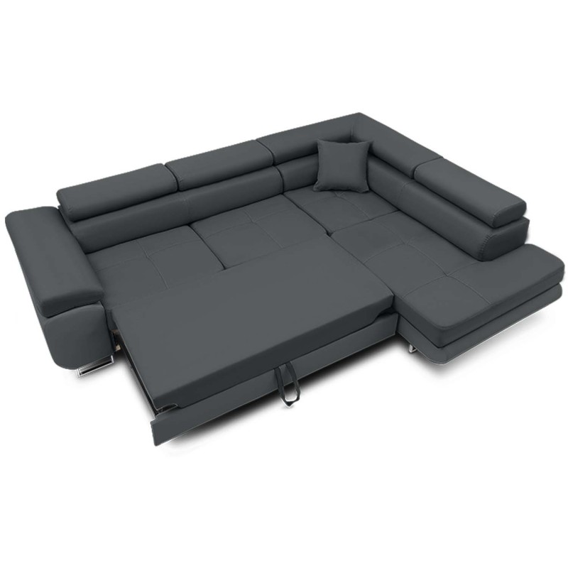 RIGATTO Corner Sofa, Side - RIGHT, Color - DARK GRAY RIGATTO Corner Sofa, Side - RIGHT, Color - DARK GRAY